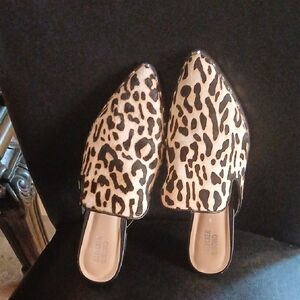 Leopard Print Women's Mules
